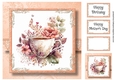Simple Watercolour Teacup Of Flowers 2
