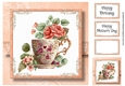 Simple Watercolour Teacup Of Flowers 3