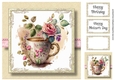 Simple Watercolour Teacup Of Flowers 8