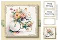 Simple Watercolour Floral Bicycle 1