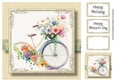 Simple Watercolour Floral Bicycle 5
