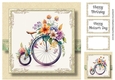 Simple Watercolour Floral Bicycle 6