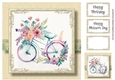 Simple Watercolour Floral Bicycle 7