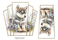 7x7 Art Deco Stacker - Husky Pup