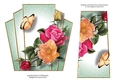 7x7 Art Deco Floral Stacker - Melba Roses