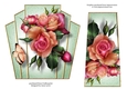 7x7 Art Deco Floral Stacker - Persian Roses