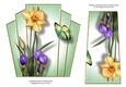 7x7 Art Deco Floral Stacker - Crocus & Daffs