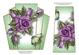 7x7 Art Deco Floral Stacker - Heritage Roses