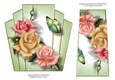 7x7 Art Deco Floral Stacker - Edwardian Roses