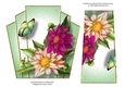 7x7 Art Deco Floral Stacker - Dahlias