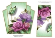 7x7 Art Deco Floral Stacker - Belle Epoque Roses