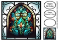 Beautiful Stained Glass Window 4 8x8