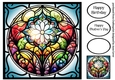 Beautiful Stained Glass Window 2 8x8