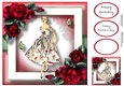 Vintage Beauty In Red 8x8