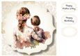 Simple Watercolour Mother & Daughter 2