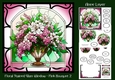 Floral Stained Glass Window - Pink Bouquet 2