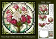 Floral Stained Glass Window - Pink Bouquet 3