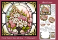 Floral Stained Glass Window - Pink Bouquet 4