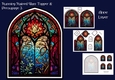 Stunning Shaped Stained Glass Topper & Decoupage 3