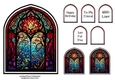 Stunning Shaped Stained Glass Topper 3