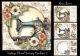 Vintage Floral Sewing Machine 1