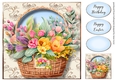 Beautiful Flower Basket 3 8x8
