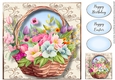 Beautiful Flower Basket 2 8x8