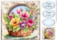 Beautiful Flower Basket 1 8x8