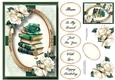 Emerald Books & Ivory Roses A5
