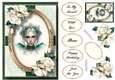 Emerald Wings & Ivory Roses A5