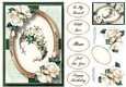 Emerald Crown & Ivory Roses A5