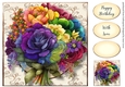 Beautiful Floral Bouquet 2 8x8