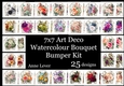 7x7 Art Deco Watercolour Bouquet Bumper Kit