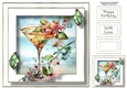 Tropical Cocktail 1 (no flower corners) 8x8