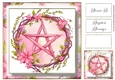 Simple Pentagram Floral Wreath 5