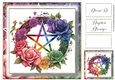 Simple Pentagram Floral Wreath 7
