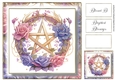 Simple Pentagram Floral Wreath 8