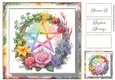 Simple Pentagram Floral Wreath 9