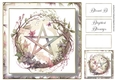 Simple Pentagram Floral Wreath 11