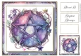 Simple Pentagram Floral Wreath 12