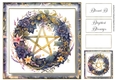 Simple Pentagram Floral Wreath 13