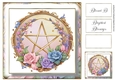 Simple Pentagram Floral Wreath 14