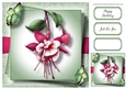 Gorgeous Fuchsia & Butterflies 8x8