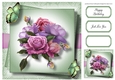 Gorgeous Belle Epoque Roses & Butterflies 8x8