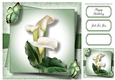 Gorgeous Calla Lilies & Butterflies 8x8