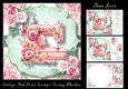 Vintage Pink Roses Sewing - Sewing Machine