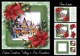 Festive Christmas Village & Red Poinsettias