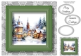 Festive Christmas Village No Flowers 4 8x8