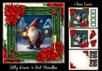 Jolly Gnome & Red Poinsettias