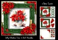 Jolly Christmas Vase & Red Poinsettias